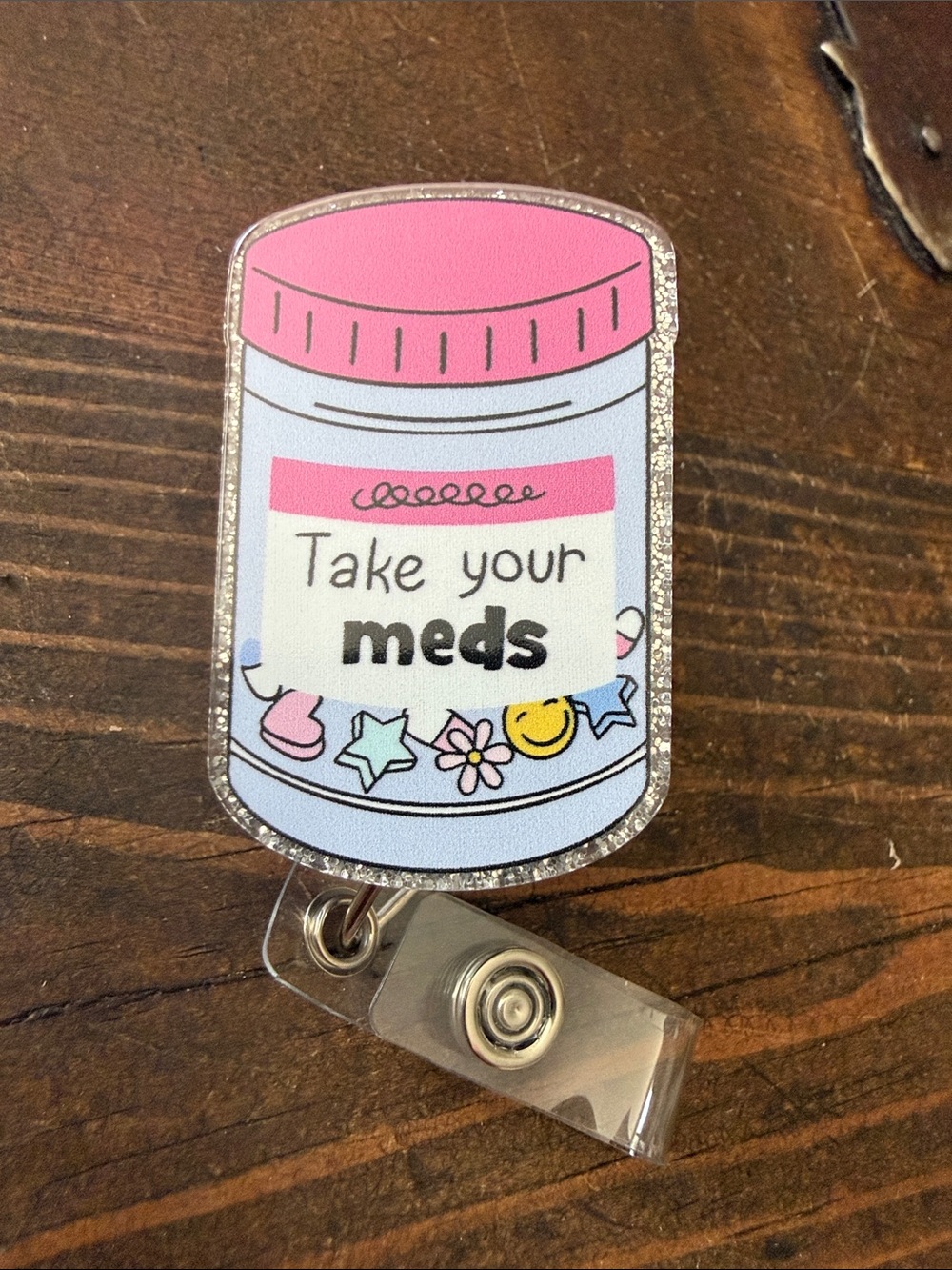 Take Your Meds Pink Bottle Phone Accessory
